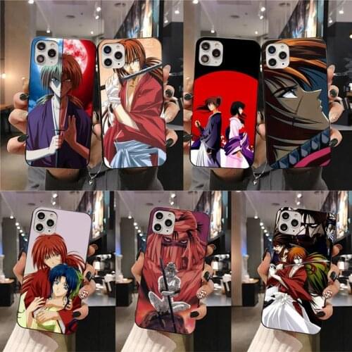 Anime Rurouni Kenshin Phone Case For iphone 12 11 Pro Max Mini XS Max 8 7 6 6S Plus X 5S SE 2020 XR cover