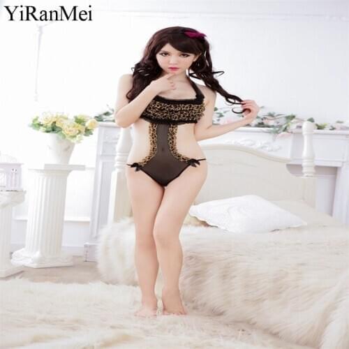YiRanMei Black Sexy Bodysuit Erotic Transparent Lingerie Sets Womens Bodystocking Temptation Underwear