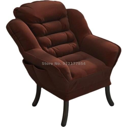 Lazy sofa ins wind single soft computer chair home comfortable small summer balcony lying light luxury Nordic style