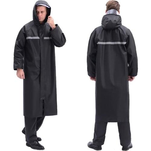 High Quality Adult Raincoat Long Windbreaker Reflective Waterproof Poncho Multifunctional Raincoat for outdoor Hiking camping