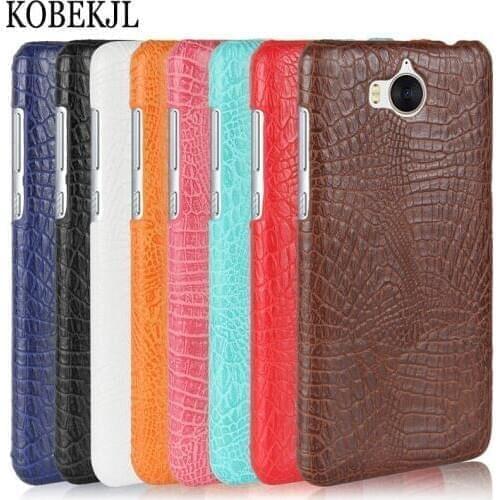 For Huawei Y6 2017 Case Huawei Y6 2017 Case 5.0 inch Hard PU Leather Back Cover Phone Case For Huawei Y6 2017 MYA-L11 MYA-L41