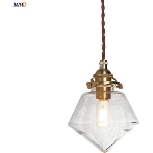 IWHD Nordic Modern LED Pendant Lights Fixtures Dinning Living Room Home Lighting Copper Vintage Hanging Light Lamp Hanglampen