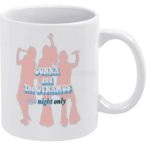 Donna And The Dynamos White Mug 11oz Ceramic Tea Cup Coffee Mug Friends Birthday Gift Mama Mia Musical Donna and The Dynamos Don