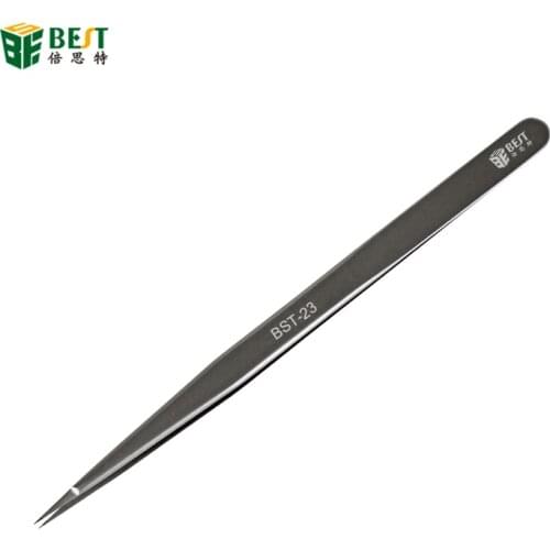 Best Hand Polish 3D Tweezers High Sharp Flying Line Super Hard Tweezer for Planting Tin IC Chip Micro Repair Forceps