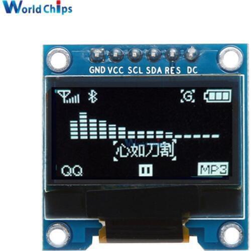 0.96 Inch 6Pin IIC I2C OLED White LCD Display Module 12864 SPI Interface 0.96" Drive Chip SSD136 For Arduino Raspberry Pi SMT32