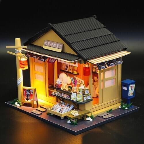 Handmade DIY Mini Dollhouse Kits with Furniture Accessory Japanese Style Toys