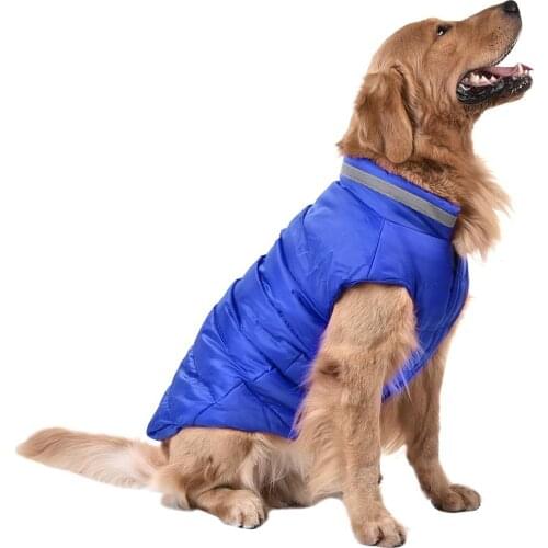 Newest Dog Clothes Vest-like Pet Cotton Jacket For Medium Large Sized Dogs
