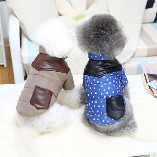 Dog Clothes Winter Jacket Pot Design Warm Puppy Clothes Thick Coat fot Dogs Cats