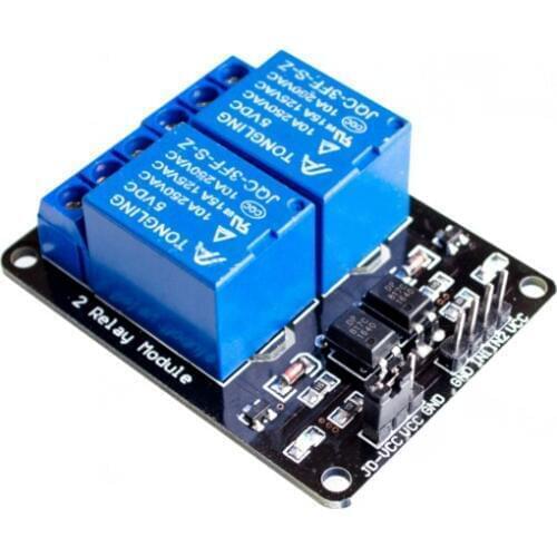 Official ElectroCH 1PCS 2-Channel 2 Channel/Way Relay Module Relay Expansion Board 5V Low Level Triggered 2-Way Relay Module rpi