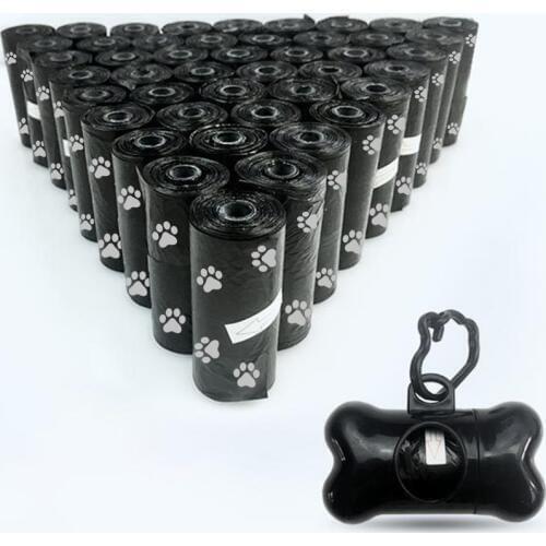 50 Rolls Dog Poop Bag Pet Waste Pick Up Plastic Garbage Bags Thick Convenient Outside Toilet Clean Waste Trash Bag For Cats Dogs