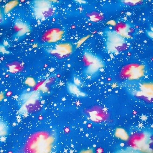 Half-Meter Oxford Cotton Fabric Patchwork Quilting Home Deco Fabric Textile For Sewing Cosmos A