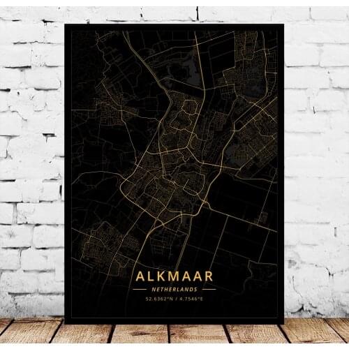 Alkmaar Almere Amersfoort Amsterdam Apeldoorn Arnhem Breda Delft Deventer Dordrecht Eindhoven Enschede Netherlands Poster