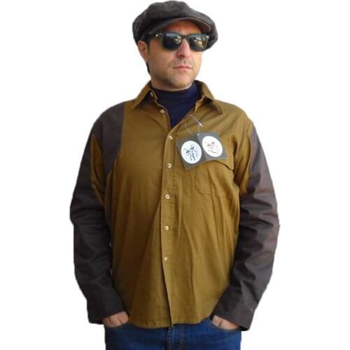Shirt men hunting canvas Cotton Ripstop mountain pockets outerwear