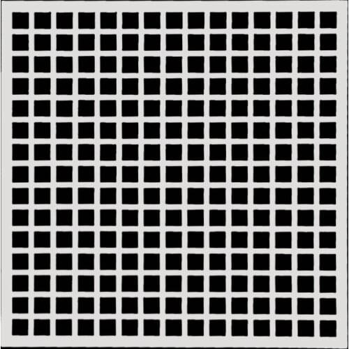 15*15 Lattice grid Layering Stencils graffiti hand copied board hollowed out photo album graphic spray painting tool