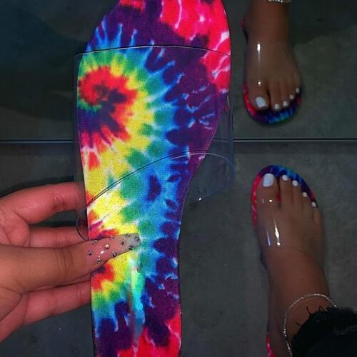 Candy Color Summer Slipper Flat Bottom Outdoor Womens Animal Skin Slippers Wild Comfortable Plus Size Beach Footwear Flip Flops