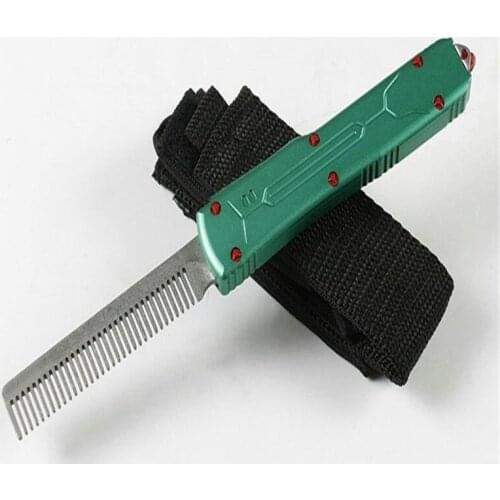Folding A5 A6 knife (comb) OTF aluminum alloy handle outdoor Camping kitchen knife self-defense EDC tool not sharped