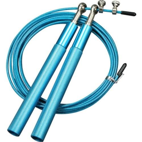 Speed Jump Rope Adjustable Fitness Skipping Ropes Exercise Workout Boxing MMA Training Crossfit Gym Equipment for Home Unisex