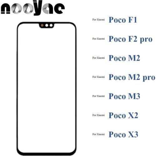 Black Digitizer LCD Sensor Glass For Xiaomi Poco F1 F2 M2 M3 M2 pro X2 X3 Touch Screen Glass lens Panel