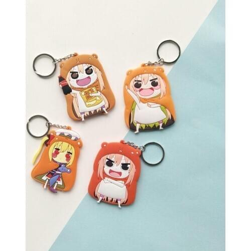 Creative Himouto Umaru-chan Doma Umaru PVC Keychain Bag Pendant Keyring Figures Toys