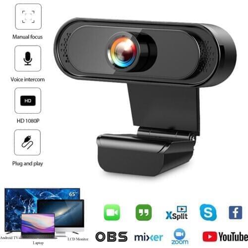 USB 2.0 Genuine Full HD 1080P Webcam Camera Digital Web Cam With Mircophone For Pc Computer Laptop Webcam Camera