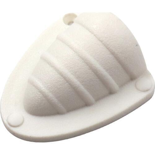 White Nylon Clamshell Vent/Wire Cover Clam Vent for Boat (70 x 75 x 30mm)