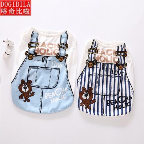 Spring and autumn new fashion coat clothes dog sweat cotton vest pet dog clothes grid