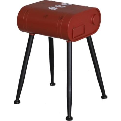 Vintage Loft Gasoline Bucket Metal Stools Restaurant Bedroom Dining Chairs Petrol Barrel Chair Industrial Decor Bar Small Stool