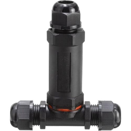 1 pcs Black 7.0 mm - 13.5 mm Waterproof Cable Sleeve Underground Cable Sleeve Quickly Connected Ground Connectors