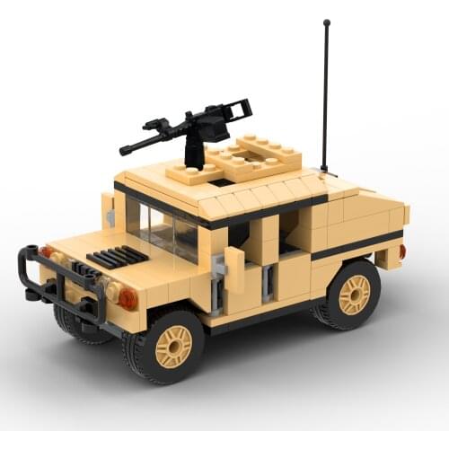 Military SWAT Transport Vehicle HUMVEE Armament Carrier M1097A2 Cargo Troop Carrier city army figures weapon building blocks toy
