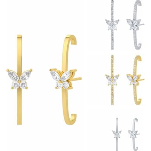 BOAKO 2021 Trend Private Design 925 Sterling Silver Earrings For Women Ins Butterfly Stud Earrings Piercing Pendientes Brincos