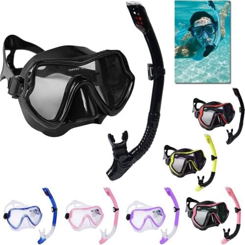 1PCS Mens and Womens Diving Goggles Set Shockproof and Leakproof Silicone Mask Swimming Snorkeling Mask Protective Glasses