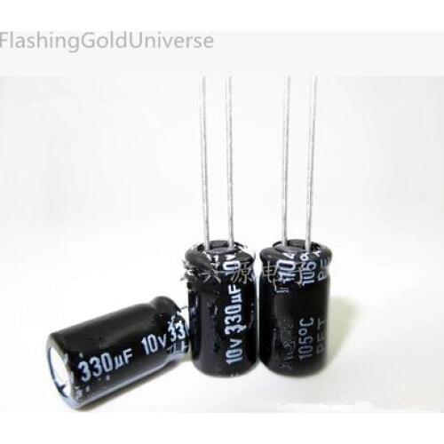 10v 330uf 330uf 10v Aluminum Electrolytic Capacitors Size:6*12 best quality