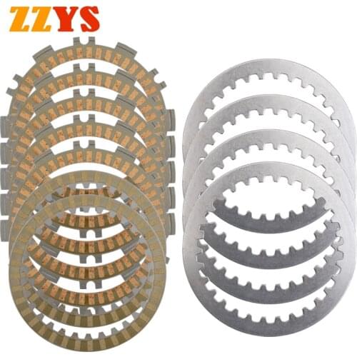 11pcs/set Motorcycle Engine Paper Base Friction Clutch & Steel Plates Disc Kit For Yamaha TMAX 500 T-MAX 500 TMAX500 T-MAX500