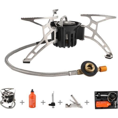3 pcs/set Powerful Multi-fuel Camping Stove Outdoor Propane Oil&Gas Stove Furnace Cooking Picnic Hiking campingequipment