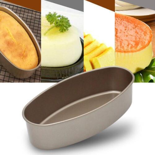 9 Inch Non Stick Oval Cake Pan Cheesecake Loaf Bread Mold Baking Tray DIY Kitchen Bakeware Supplies