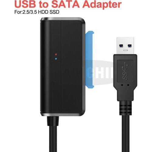 Sata To USB Adapter USB 3.0 SATA 3 Cable Support 2.5 or 3.5 Inch External SSD HDD Hard Drive Plug and play 22 Pin Sata III Cable