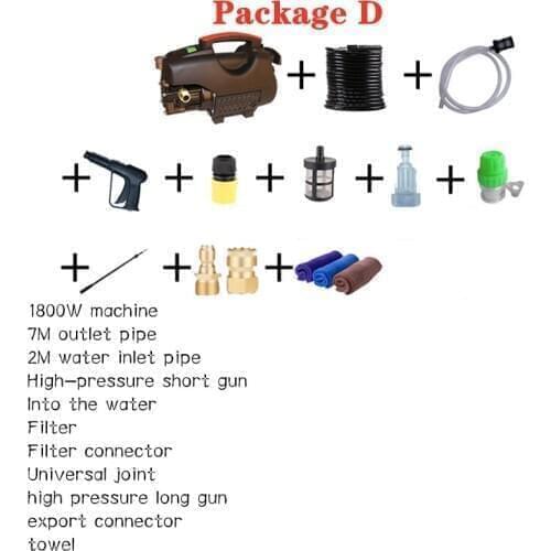 Automatic High-pressure portable washing machine Car Washing Machine Home Use 220V Small Car Washing Pump