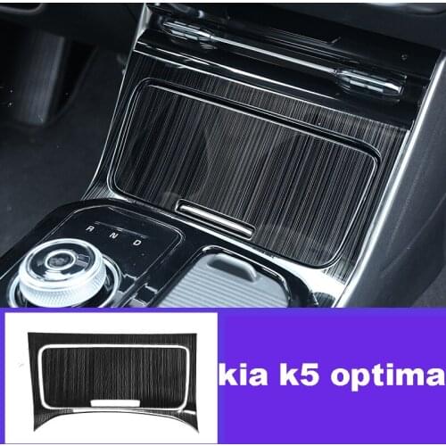 Lsrtw2017 Car Center Control Cigarette Lighter Storage Panel Trims for Kia K5 Optima 2020 2021 Accessories Auto Styling