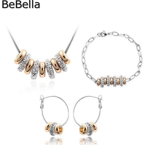 BeBella 9 beads necklace jewelry sets crystal necklace set for women gift