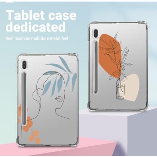 Painted Tablet Funda For Samsung Galaxy Tab S6 T860 10.5 Inch Shockproof Case Tab S6 SM-T860 SM-T865 10.5 inch Clear Back Cover