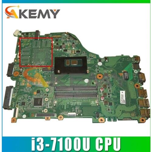 DAZAAMB16E0 MB FOR Acer F5-573 E5-575 E5-575G ZAA X32 Laptop motherboard NBGD311009 With i3-7100U DDR4 100% Fully Tested