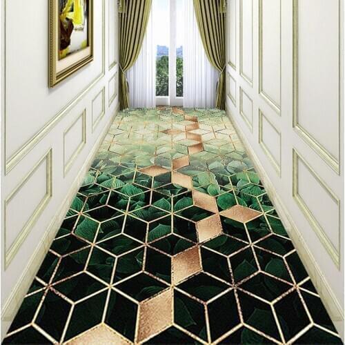 Nordic Style Aisle Long Carpets for Living Room Bedroom Area Rug Corridor Hallway Floor Mat Customize Wedding Party Decor Carpet