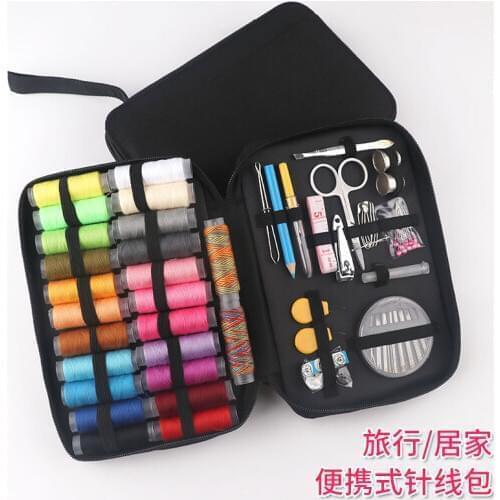Travel sewing kit 97 pcs of student dormitories sewing kit portable home sewing tools storage box