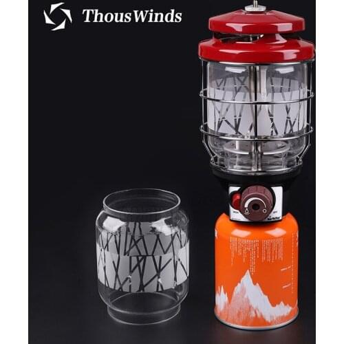 Thous Winds 2500 Polaris Lantern Gas Lamp Glass Lampshade Outdoor Camping Lamp Replacement Glass Lantern Accessories
