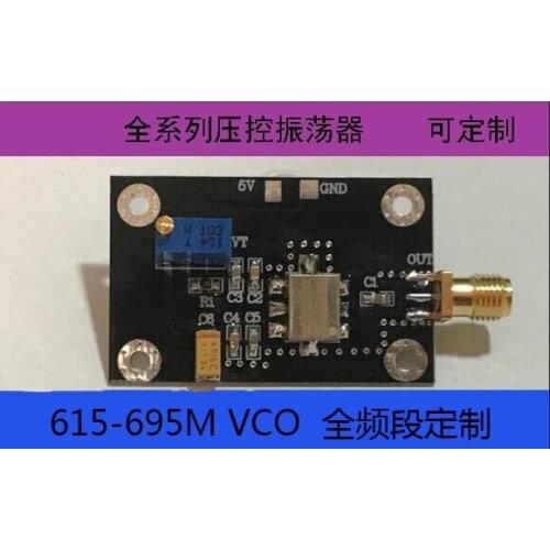 615-695M Wideband VCO Voltage Controlled Oscillator Microphone Special DIY Sweep Frequency Point Frequency Signal Source