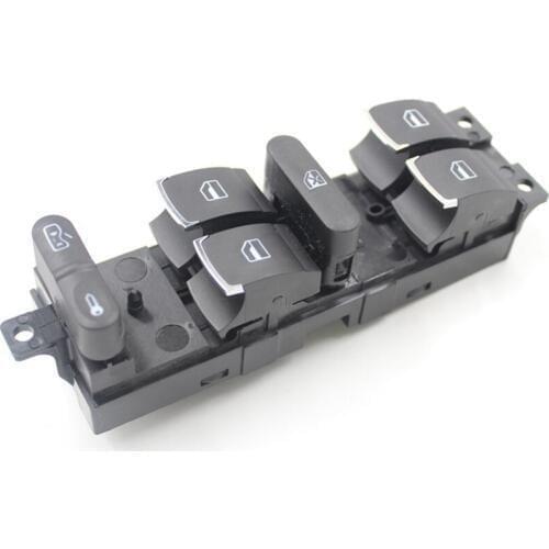 Hot Sell For VW/Jetta/Golf/GTI/MK4/Passat/B5 3BD959857 Chrome Master Window Controller Switch Driver Side High Quality