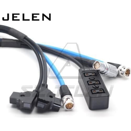 ARRI mini LF, mini ,AMIRA power cable+ CANARE LV-61S 75OHM SDI video cable+ D-TAP Distributor dtap splitter Metal case with 1/4