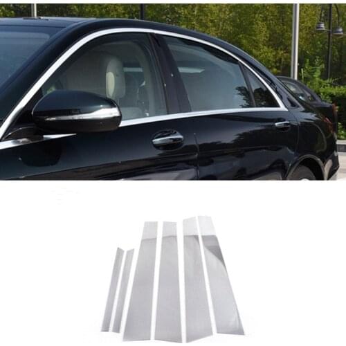 Aluminum alloy Car Window Molding Decoration Trim Fit For Mercedes Benz W221 S Class S400L S500 2008-2013 Car Accessories