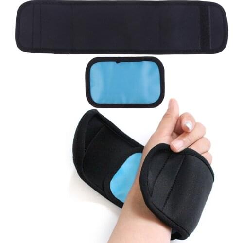 Reusable Ice Pack For Injuries Gel Wrap Hot Cold Therapy Pain Relief With Straps Back Shoulders Waist Refrigerator Cooler Bag