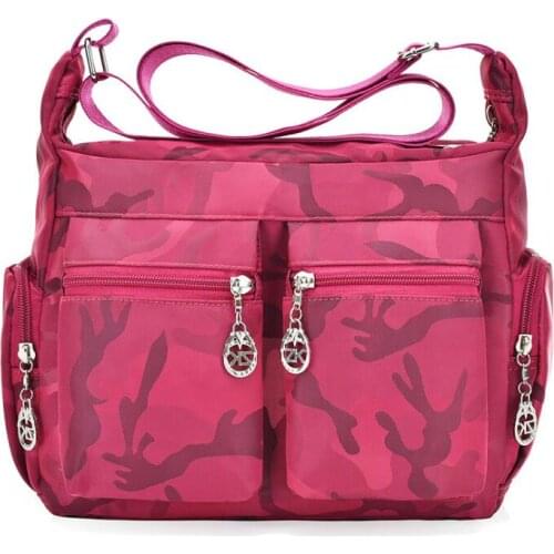 2021 Fashion Women Shoulder Messenger Bag Waterproof Nylon Oxford Crossbody Bag Handbags Large Capacity Travel Bags Purse Wallet